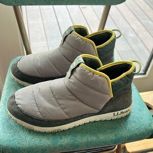 LL Bean Womens Insulated Slip On Camping Booties - Size 9